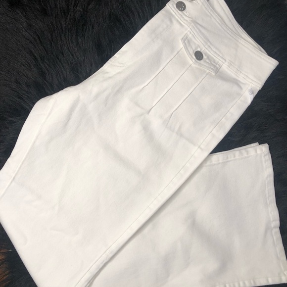 Victor Glemaud Denim - White Wide Leg Jean